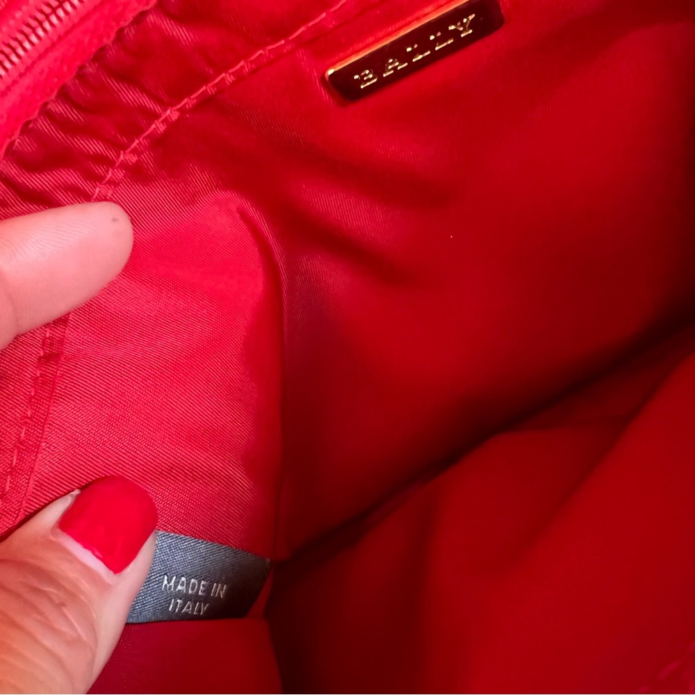 Bally Red Envelope Style Clutch Wallet - image 4